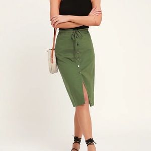 Lulus “Sweet Escape” midi skirt